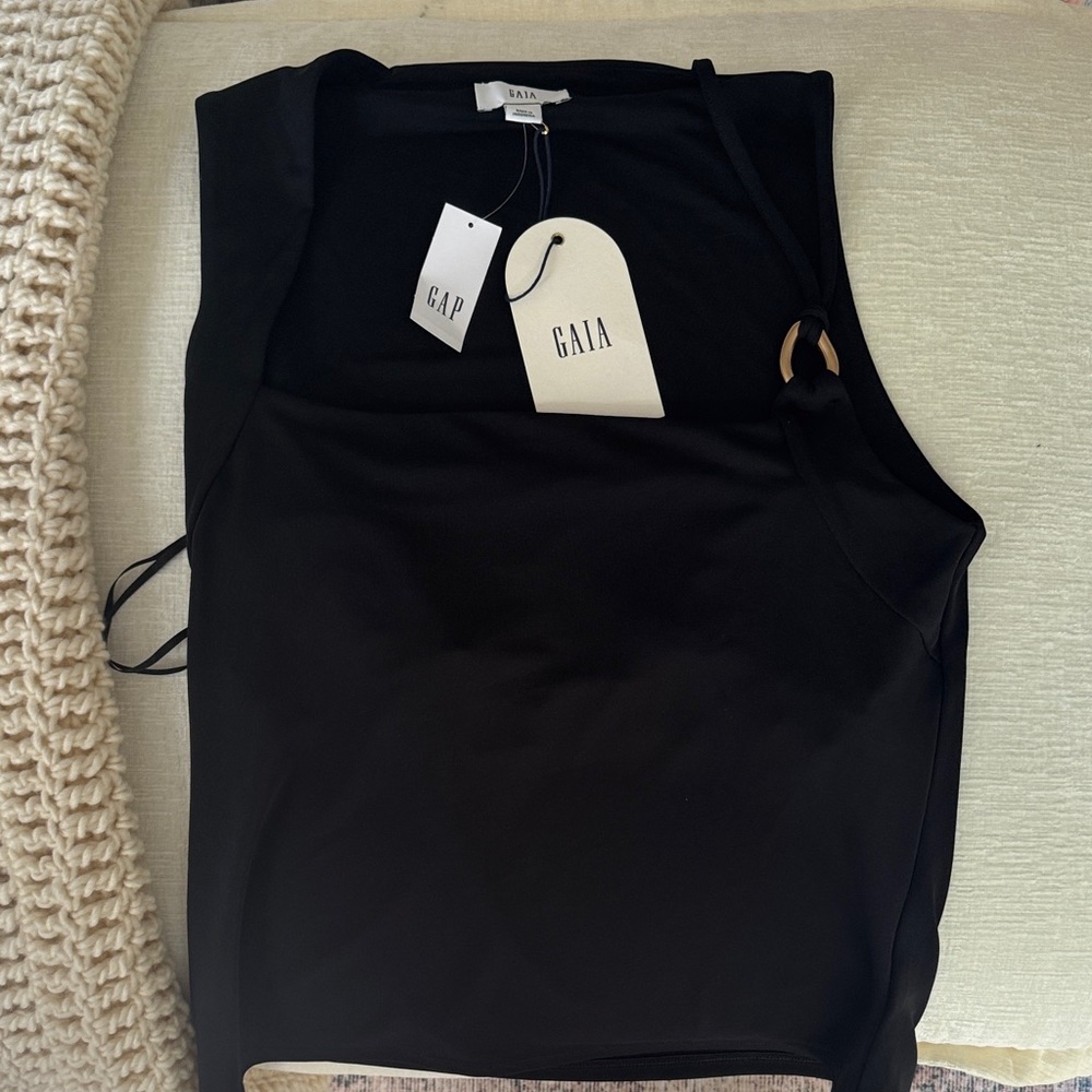 Cult Gaia Women's Sleek Black Tank Top